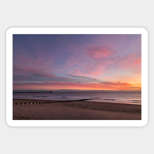 Pastel coloured sky at sunrise Sticker by Violaman